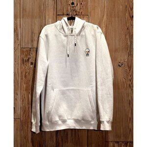 THE QUIET LIFE MEN'S 'SKULL' HOODIE in WHITE sz XL